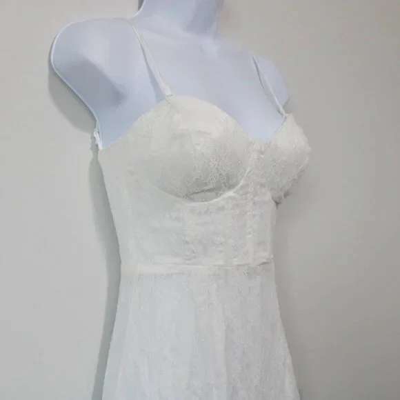 Lulus A Vow to Love White Lace Bustier Trumpet Maxi Dress - Picture 4 of 10